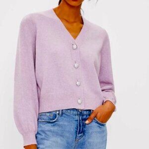 Loft Jeweled Button Cardigan
